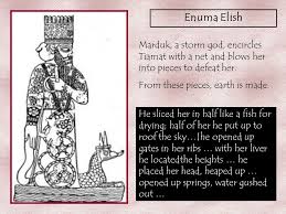 Creation And Ishtar Mesopotamian Mythology Enuma Elish Enuma Elish Means In The Beginning Apsu God Of Primordial Waters And Tiamat Goddess Of The Ppt Download Ever since the discovery of the mesopotamian creation myth, enuma elish, there have been attempts to reconcile the creation. creation and ishtar mesopotamian