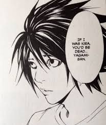 Found L S Eyebrows 10 Points For Me Death Note L Death Note Fanart Death Note Cosplay