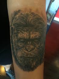 Planet of the apes is an american science fiction media franchise consisting of films, books, television series, comics, and other media about a world in which humans and intelligent apes clash for control. Caesar From Planet Of The Apes By Andy Pho Skin Design Tattoo Las Vegas Nv Imgur