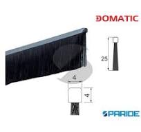 SPAZZOLA LINEARE DG5030 H 25 L 2500 MM ZINCATO PER PORTONI SCORREVOLI