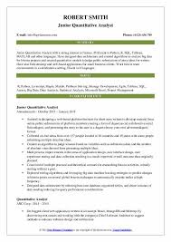 • analyzed trading activity globally through monitoring of quantitative risk metrics including value at risk. Quantitative Analyst Resume Samples Qwikresume