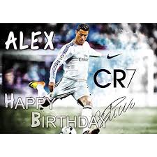 And while social media platforms are flooded with daily celebratory messages from clubs and fans alike, we don't want you to forget your february 5. Cristiano Ronaldo Cr7 Real Madrid Birthday Cake Personalized Cake Toppers Edible Frosting Photo Icing Sugar Paper A4 Sheet 1 4 Walmart Com Walmart Com