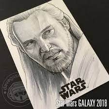 Qui Gon Galaxy Topps Trading Cards How To Draw Hands Star Wars Galaxies