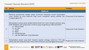 Tujuan dibuatnya peraturan ini tentunya untuk menjelaskan secara rinci bagaimana. Onenews Prosedur Operasi Standard Sop Pelajar Pulang Facebook