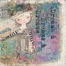 Usa shipped diamond painting kits. Lottie Digital Art Journal Doll Kit By Rebecca Mcmeen