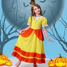 Buy Kids Princess Daisy Halloween Costume-Puff Sleeves