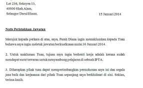 Contoh Surat Rasmi Notis Berhenti Kerja Job Seeker Otosection