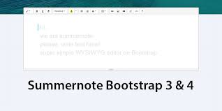 How To Install Summernote Wysiwyg With Bootstrap 4 Installation Text Helvetica