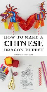 Dragon masks (with template) or turn your little one into a dragon with these fun dragon masks. Chinese Dragon Puppet Kids Craft With Printable Dragon Template Chinese New Year Crafts For Kids Dragon Puppet Chinese Dragon Puppet
