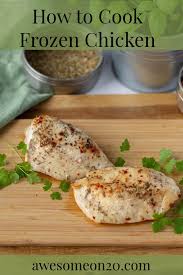 Looking for more easy instant pot recipes? How To Cook Frozen Chicken Awesome On 20