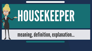 What Is Housekeeper What Does Housekeeper Mean Housekeeper Meaning Definition Explanation Youtube