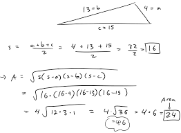 Heron S Formula Area Of A Triangle Knowing Lengths Of 3 Sides Algebraic Proof Steemit Algebraic Proof Formula Education Math