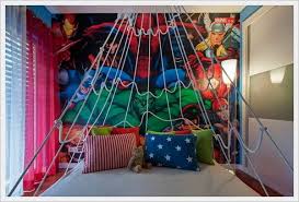 Cool Superhero Marvel Wall Murals On Modern Kids Bedroom Marvel Bedroom Marvel Bedroom Decor Modern Kids Bedroom