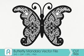 Download Butterfly Mandala Svg Butterfly Svg Mandala Svg Flower Svg Crella