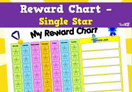 Reward Chart Single Star Teacher Resources And