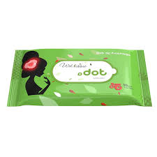 Khăn ướt Dot không mùi gói 10 tờ (xanh lá)
