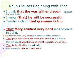 A noun clause is a clause that functions as a noun. Noun Clauses 1 What Is A Noun Clause
