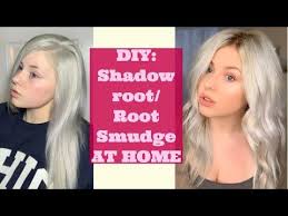 Diy Shadow Root Or Root Smudge At Home Easy Youtube Shadow Roots Hair Blonde Hair With Roots Blonde Hair At Home
