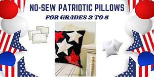 No-Sew Patriotic Pillows