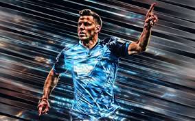 A hungarian international since 2009, szalai was part. Download Wallpapers Adam Szalai 4k Tsg 1899 Hoffenheim Hungarian Footballer Creative Art Blades Style Szalai Bundesliga Germany Blue Background Lines Art Football For Desktop Free Pictures For Desktop Free