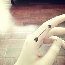 Featuring The Arrow Tattoo From Our Etsy Shop Small Arrow Tattoos Arrow Tattoo Finger Finger Tattoos