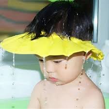 Waterproof Shampoo Caps Bathing Bath Protect Soft Cap Wash Head Baby Newborn Shower Folding Adjustable Cap Shampoo Shower Cap Baby Safe Shampoo Baby Shower Cap