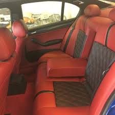 Bmw E46 Diamond Stitch Red And Black Interior Concept Top Spec Synthetic Leather Full Interior Custom Bmw Interior Bmw Bmw E46