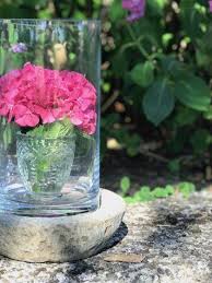 Blumen Deko Mit Hortensien Glasvase Deko Hortensien