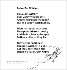 Here are the words to the poem read by mayor martha during the good witchs season 3 finalethe good witch began as a series of tv movies back in 2008 starring catherine bell the do over as cassie nightingalethe first movie established cassie as she moves to the small town of middleton and opens the bell book candle shop. Polka Dot Witches My Blog Witch Poems Childrens Poems Halloween Poems