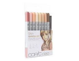 copic ciao manga kit skin tone colors marker set