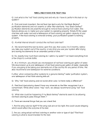 Please make sure the food coloring is red. Https Www Consciouswater Ca Wp Content Uploads 2014 02 Red Food Colouring Test Instructions Pdf