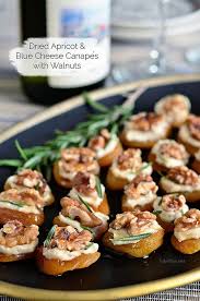 The correct spelling of horderves is hors d'oeuvres. Dried Apricot And Blue Cheese Canapes With Walnuts Tidymom