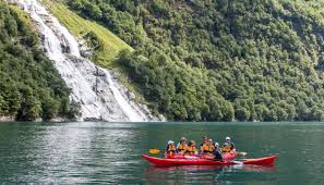 Guided Kayak Tour In Geiranger Seven Sister Waterfall