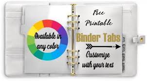 Free printable divider tabs that can be edited before you print. Free Printable Divider Tabs Template Customized Printable Tab Dividers