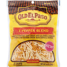 For a pretty look, use an icing bag to pipe the filling into the cups, then top each with mini m&m's. Old El Paso Medium 3 Pepper Blend Shredded Cheese 8 Oz Zip Pak Shredded Grated Cubed Pennington Quality Market Iga