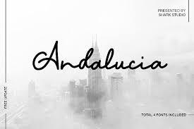 Dancing script is a lively casual script where the letters bounce and change size slightly. Andalucia Font Download Fonts