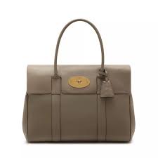 Heritage Bayswater Solid Grey Small Classic Grain Women Mulberry Mulberry Bag Bayswater Mulberry