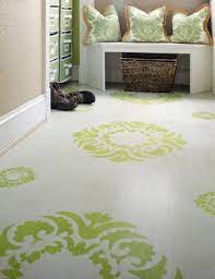 Epoxy basement floor paint design via furniture.asoland.com. Stencils And Creative Painting Ideas For Wood Floor Decoration
