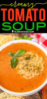 Creamy Tomato Soup Grown Up Version Of My Favorite Soup As A Kid Shallot Butter Garlic Creamy Tomato Soup Crushed Tomato Recipe Tomato Juice Soup Recipe