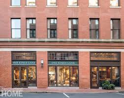 This dresser features a sturdy wooden frame in an oak finish, and its three drawers offer ample storage space for clothing and bedding. Shop Visit One Kings Lane New England Home Magazine