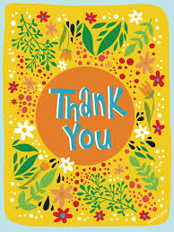 Yellow Flower Thank You Cards- Hand-illustrated Digital Design
