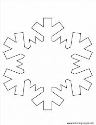 Printable snowflakes simple star coloring page. Simple Snowflake Coloring Pages Printable