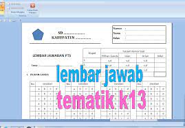 Lembar jawaban ujian semester sd mi. Lembar Jawab Format Excel Deuniv