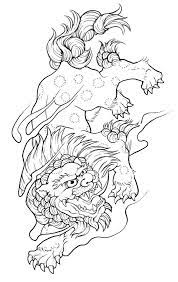 Fu Lion By Nittygritty71 On Deviantart Foo Dog Tattoo Foo Dog Tattoo Design Japanese Tattoo Art