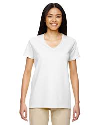 Gildan 5v00l Heavy Cotton Ladies V Neck T Shirt