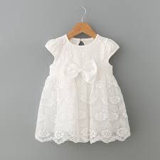 Infant Clothes Girl Summer Baby Girls Dress Kids White First Birthday One Year Lace Cute Party Dresses N In 2020 Cute Dresses For Party Baby Lace Dress Newborn Dresses