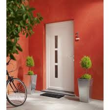 Porte D Entree En Pvc Manhattan Primo 215 X 90 Cm Poussant Gauche Leroy Merlin 299 Decoration Maison Deco Porte Door
