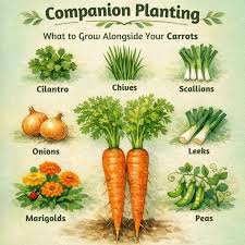 Grow Carrots Better 🥕 | Best Companion Plants You Should Know! Did you  know carrots grow healthier and sweeter when planted with the right  companions? 🌱✨ Companion planting helps: ✔️ Repel pests