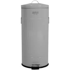Quienes han comprado cubos de basura para cocina están de acuerdo en que las características principales son que permitan separar los residuos, tenga una apertura fácil y cómoda. Bentley Cubo De Basura Retro Con Pedal Para Cocina 30 L Gris Can01gy