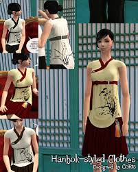 The sims 4 20 colour hq mod compatible custom thumbnail reuploading to any forum or website is not permitted repacking is not permitted revision: Mod The Sims Hanbok Styled Clothes For Female